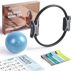 sets de aro de pilates con bandas