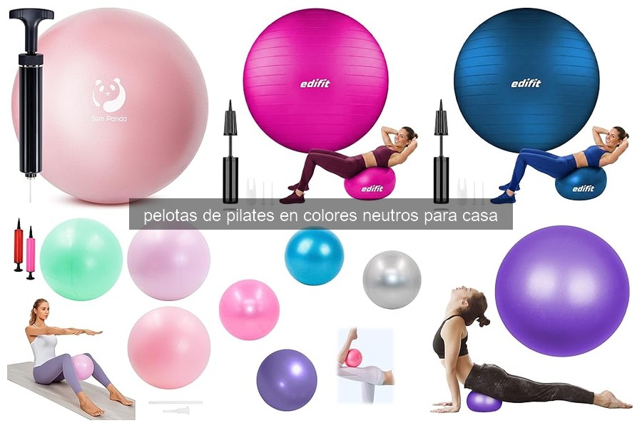 Beneficios de la pelota de pilates en colores neutros