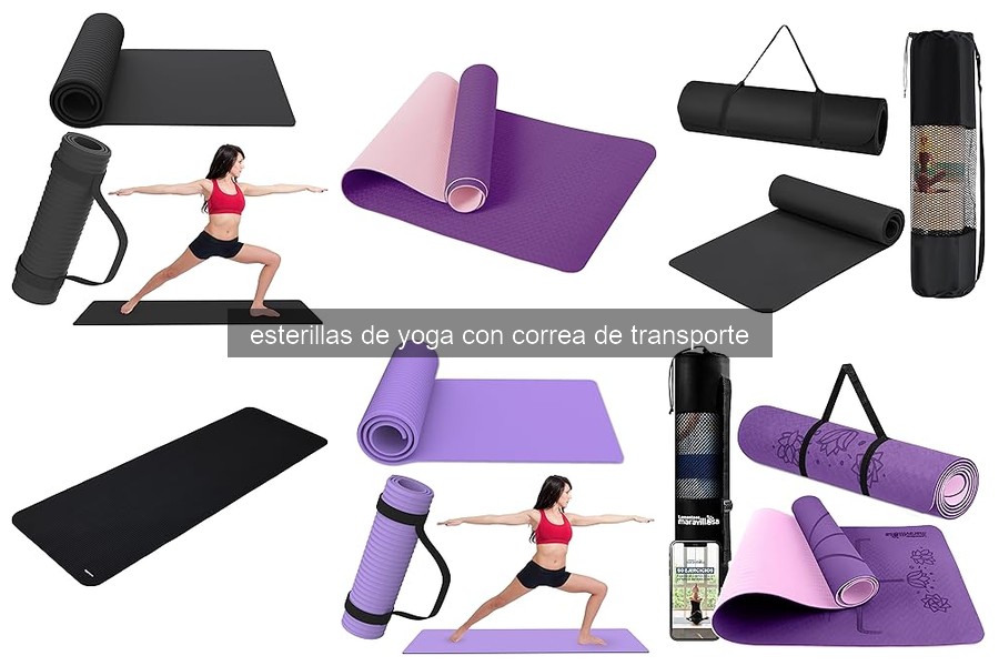 Características esenciales de esterillas de yoga con correa