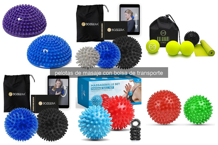 Cómo usar pelotas de masaje con bolsa de transporte