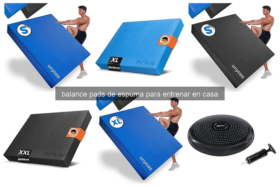 Cómo utilizar balance pads de espuma para entrenar en casa