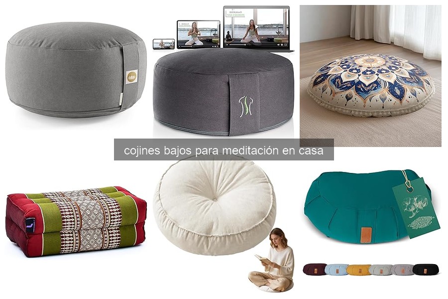Comparativa de cojines bajos para meditación en casa