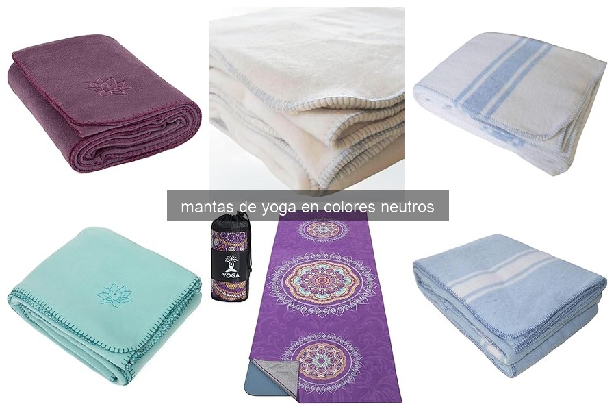 Comparativa de las mejores mantas de yoga en colores neutros 2026