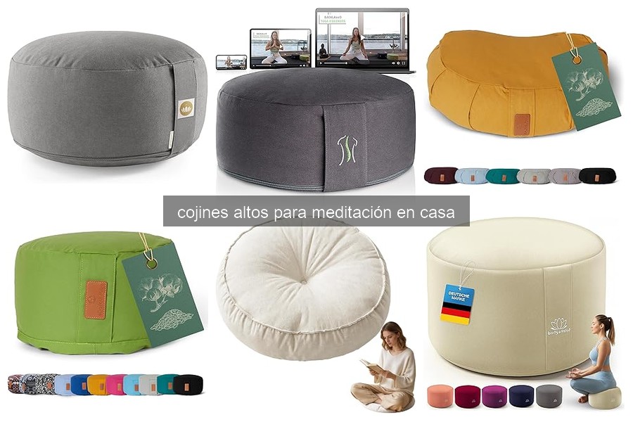 Mejores cojines altos para meditación en casa según usuarios
