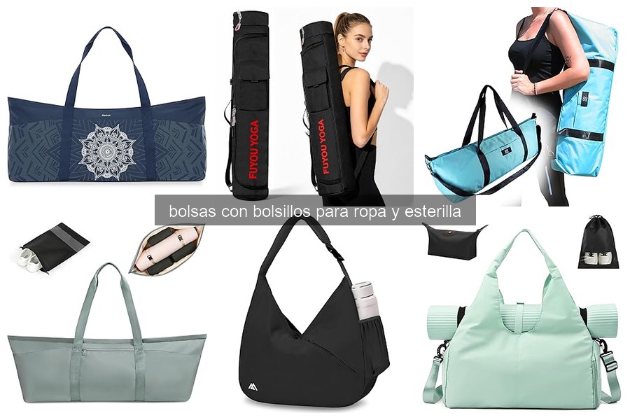 Mejores marcas de bolsas con bolsillos para ropa y esterilla
