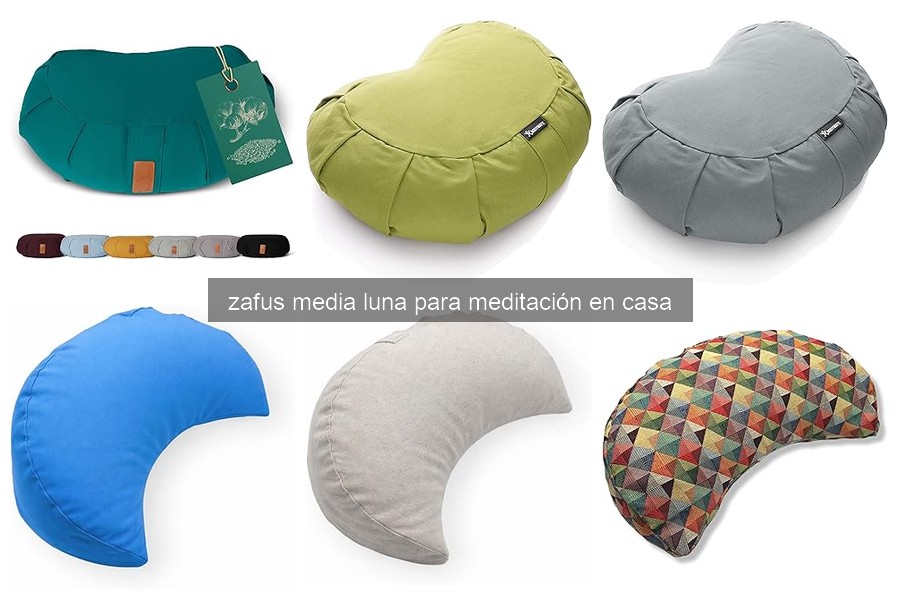 Mejores zafus media luna para meditación en casa 2026