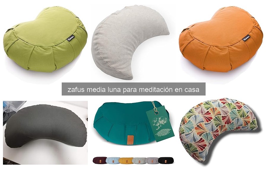 ¿Qué es un zafu media luna? Beneficios para meditación