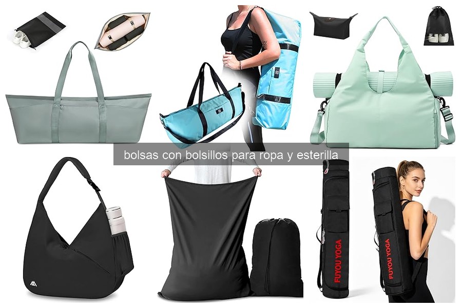 ¿Qué son las bolsas con bolsillos para ropa y esterilla?